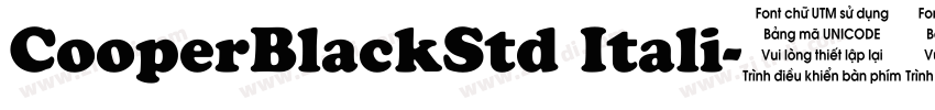 CooperBlackStd Itali字体转换